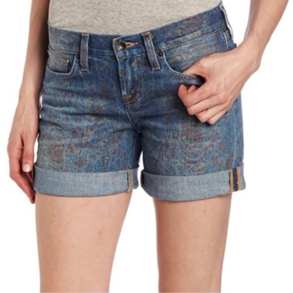 Lucky Brand Abbey DBL Roll Wildflower Paisley Short​​​​ - Picture 1 of 16